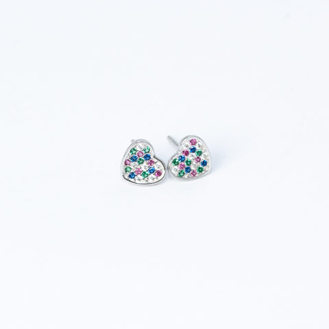 Pendientes corazón Plata925