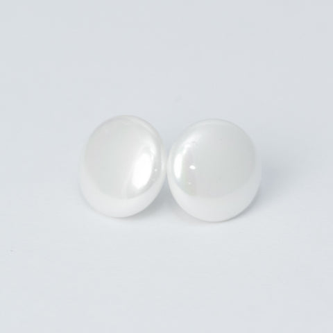 Pendientes nacar 12mm Plata925