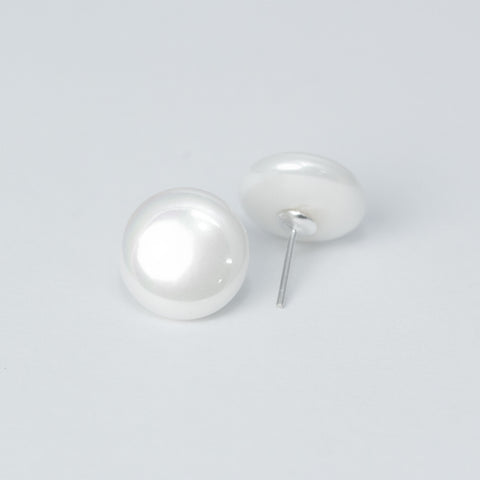 Pendientes nacar 12mm Plata925