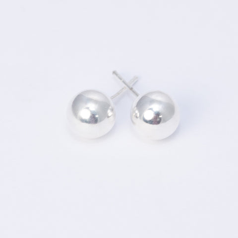Pendientes Bola de Plata925 8mm