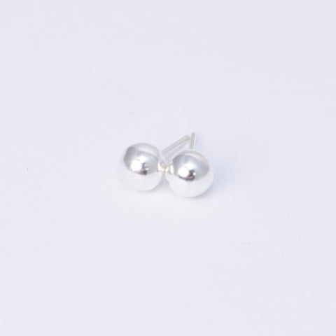Pendientes Bola de Plata925 6mm