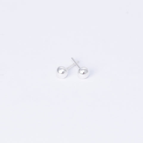 Pendientes Bola de Plata925 4mm