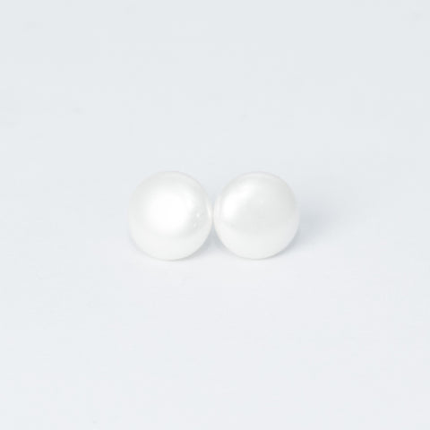 Pendientes nacar 10mm Plata925