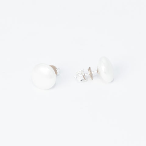 Pendientes nacar 10mm Plata925