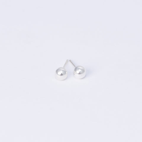 Pendientes Bola de Plata925 5mm