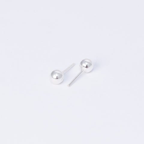 Pendientes Bola de Plata925 5mm